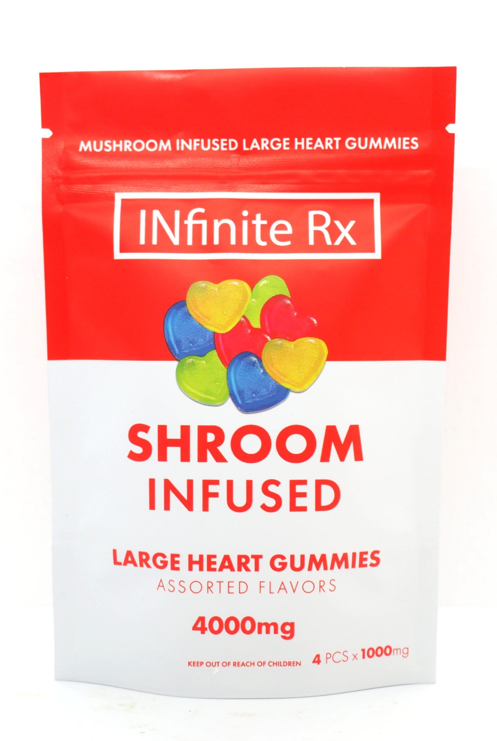 INfinite Rx Shroom Infused Large Heart Gummies Edibles (4000mg) - Image 2