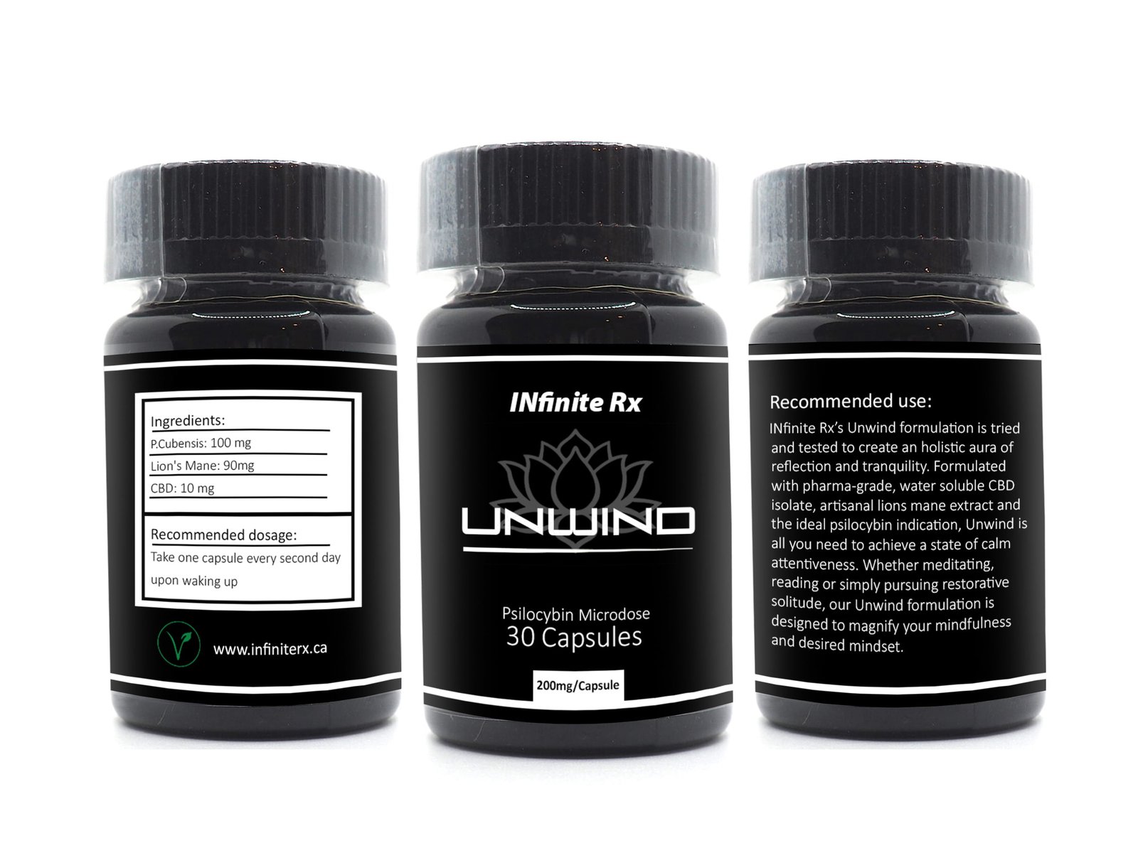 INfinite Rx (Unwind) Microdosing Psilocybin & CBD Capsules - Image 2