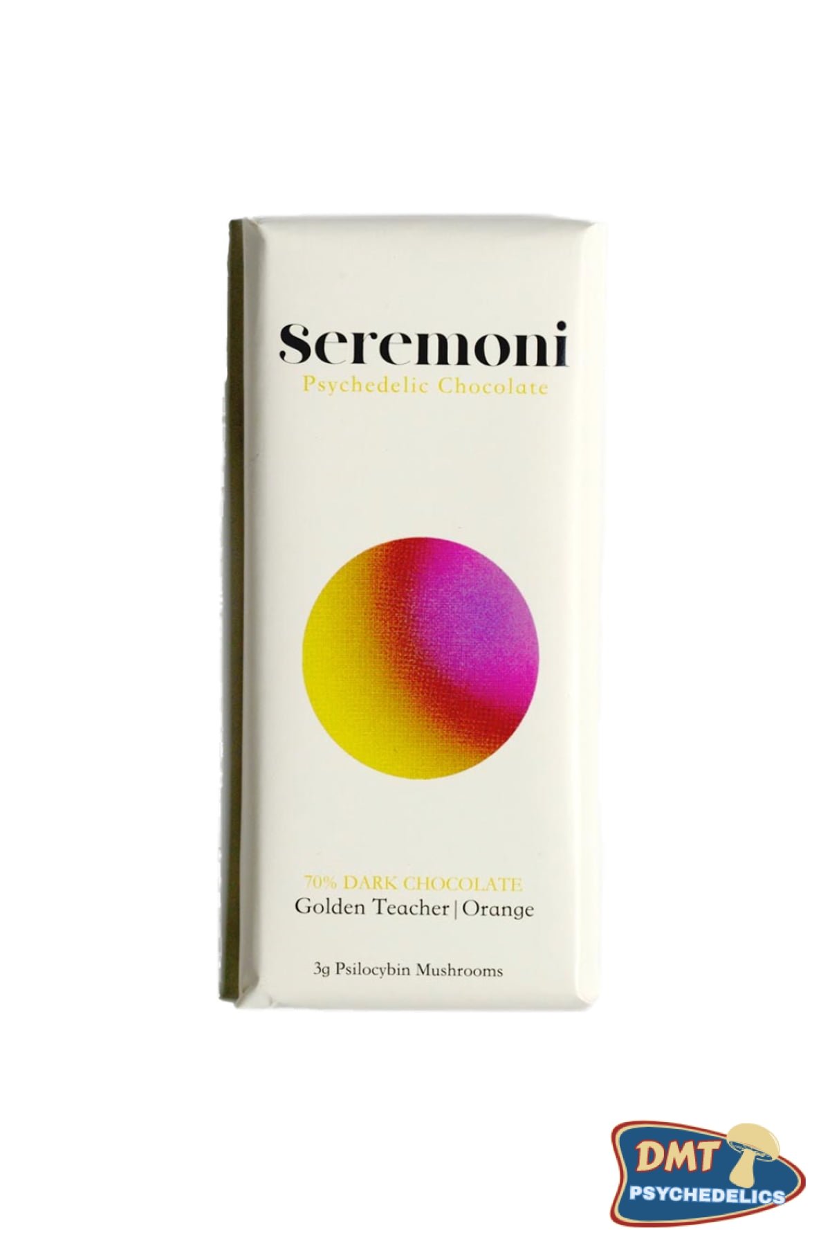 Seremoni Psilocybin Chocolate Bar Edibles (Orange & Golden Teacher Mushrooms)